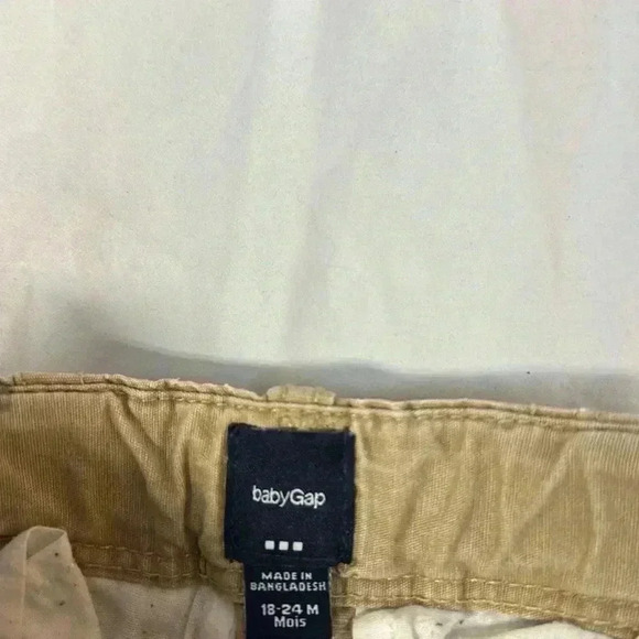 GAP - tan coloured denim toddler pants.  Size 18-24 months - Picture 2 of 3